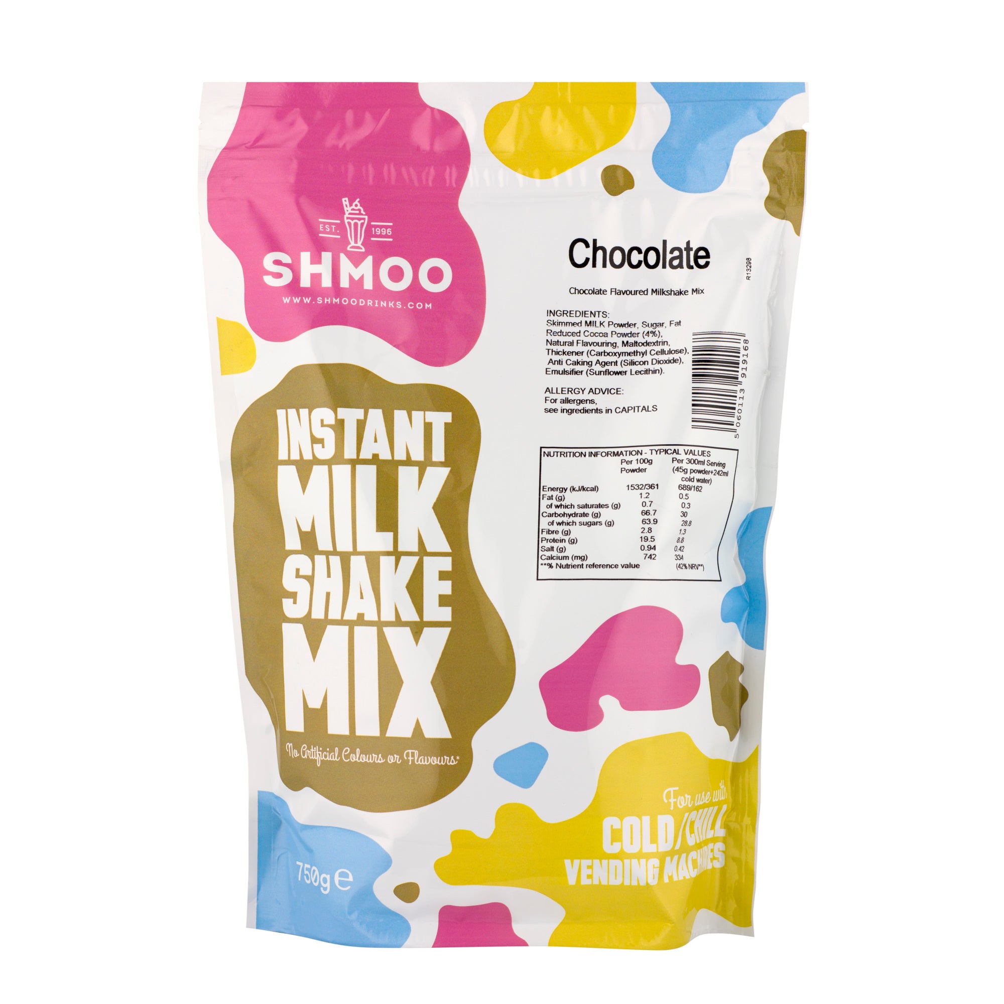 Shmoo Vending Chocolate Milkshake Powder 750g